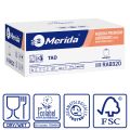 Ręczniki papierowe w roli z adaptorem, MERIDA PREMIUM TAD AUTOMATIC MAXI ECOLABEL, dwuwarstwowe, białe, średnica 18,5 cm , długość 100 m, karton 6 rolek